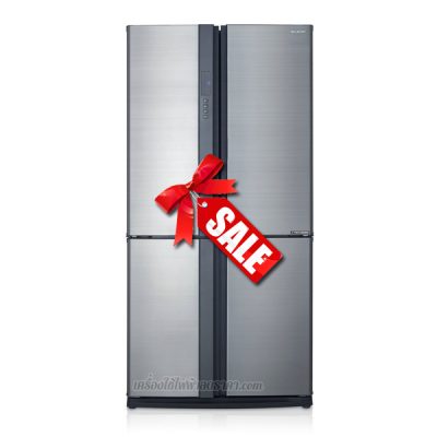 ตู้เย็น SHARP 22.3 คิว ตู้เย็น 4 ประตู (สีเงิน) รุ่น SJ-FX79T-SL